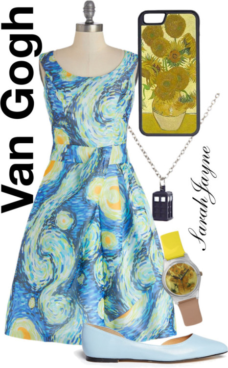 Van Gogh inspired look by sarahjayne-loves-fashion featuring dressy dresses