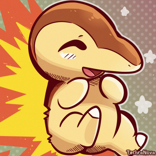  Got a Ko-Fi commission to draw a cyndaquil and Renamon icon. Thank you for commissioning me and I h