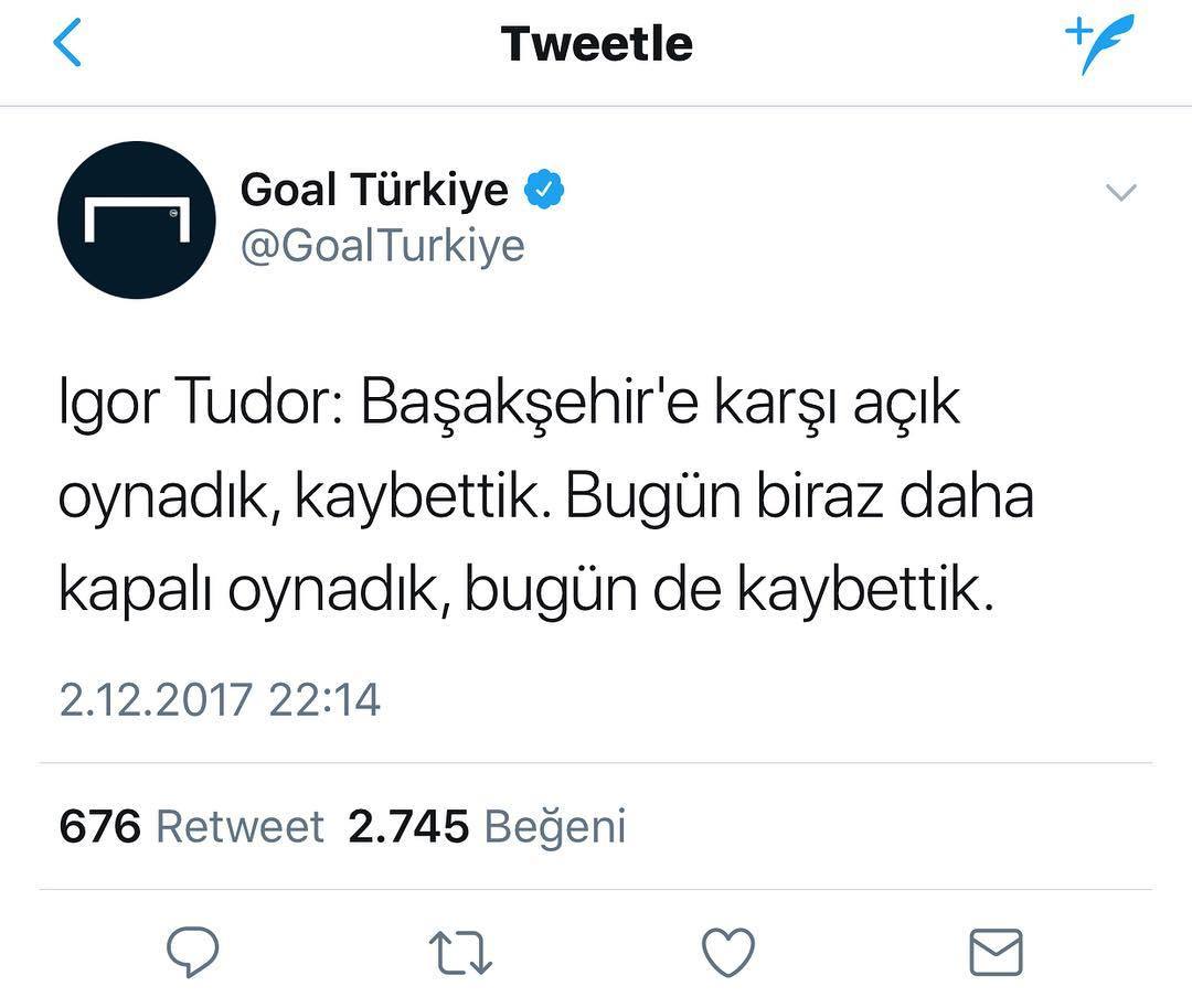 Igor Tudor: Başakşehir'e...