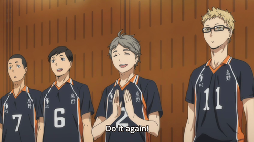 I love how when Kageyama did that dump shot, everyone's just like: