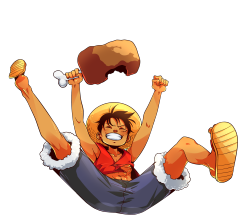 prinzart:  The king of over-sized drumsticks, Luffy 