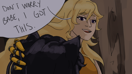 ec-bart:  I do not remember the blog that originally made the concept, so if you know PLEASE TELL MEE! I WANT TO GIVE THEM CREDIT!!!!!!Basically Yang has a glow stick arm and I love it