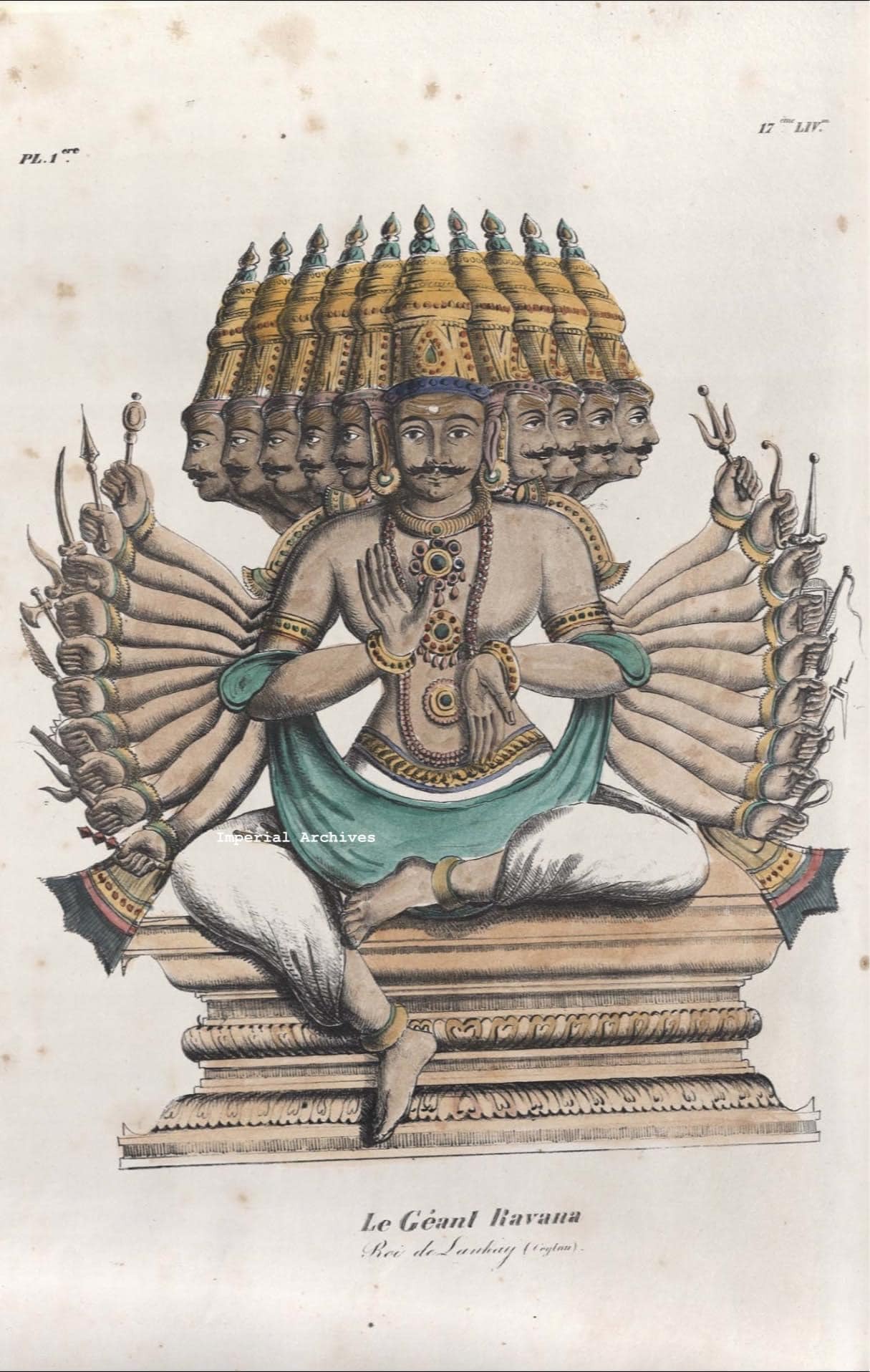 arjuna vallabha ravana engraving of a french 蒐集箱 @y-dassi