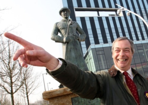 Fear as Nigel&rsquo;s arm literally starts extending over England — its crazed finger forever stays 