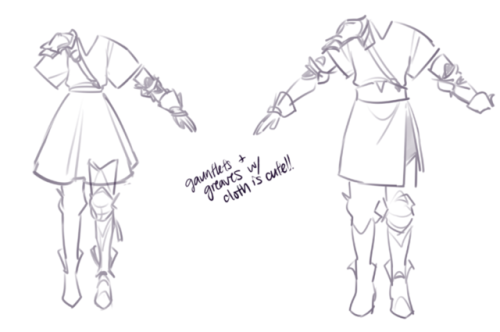 m-s-ka:my entries for the ffxiv gear design contest (aiming / melee) and some drafts for fun!melee d