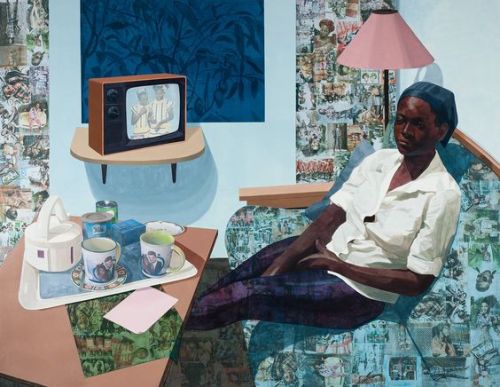 womeninarthistory:Super Blue Omo, 2016, Njideka Akunyili Crosby