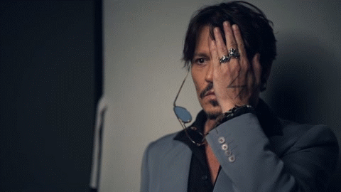 Actor Johnny Depp in a photo shooting with Olivier Vigerie for Deauville American Film Festival.