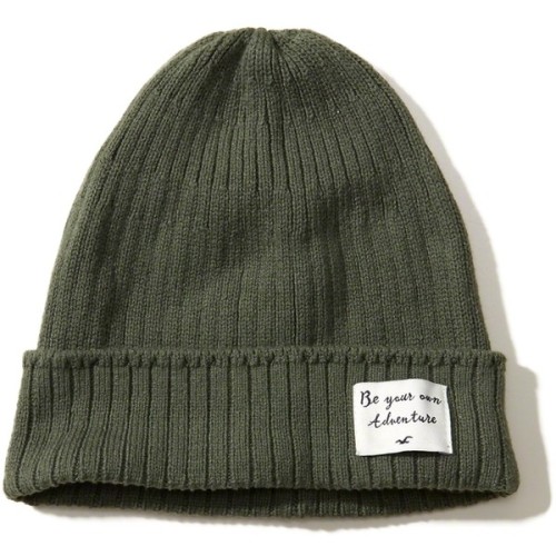 Hollister Patch Slouchy Beanie ❤ liked on Polyvore (see more beanie hats)