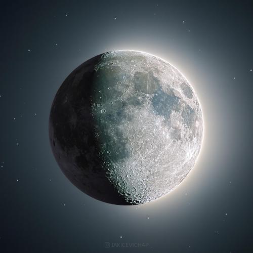 spaceexp:Waxing Gibbous of May 2nd. via reddit