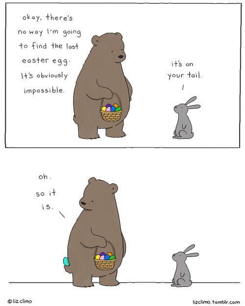 lizclimo:that’s some good hiding, bunny. 