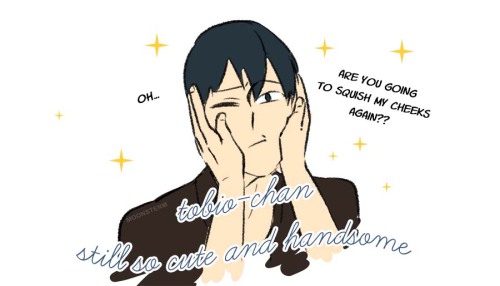  DONATE TO KO-FI | TEEPUBLIC | REDBUBBLEjust a silly little tobio-loving hours comic part1!