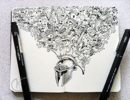 cantcurestupid: erinbowman: Incredible Moleskine drawings by Kerby Rosanes OH COME ON.