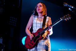 uptightcitizensbrigade:  Seattle/Portland based Alternative Rock band Sleater-Kinney made it’s triumphant return  after a 10 year hiatus. The band kicked off it’s current tour at  Spokane’s Knitting Factory.by Xander Deccio1 / 2 / 3
