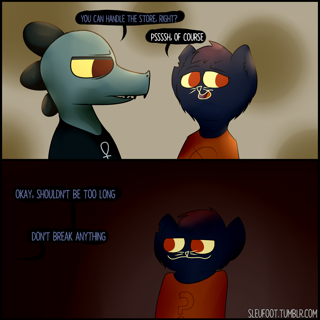 sleufoot:I needed an excuse for Bea to use a spray bottle on Mae.  xD