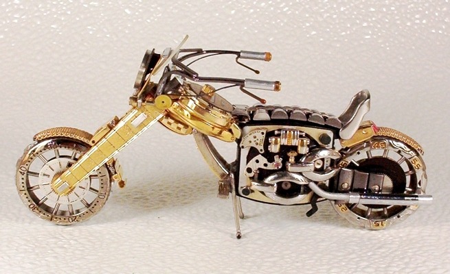 steam-on-steampunk:  motorcycle from watches dkart71~Steampunk Love •❀• by