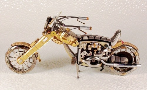 steam-on-steampunk:  motorcycle from watches dkart71~Steampunk Love •❀• by Airship Commander HG Havisham