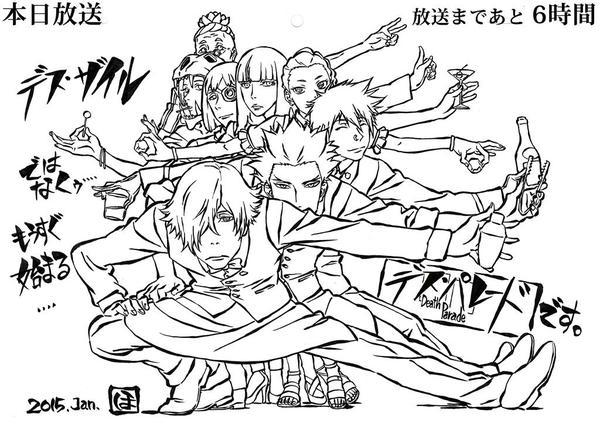bowdowntoqueendecim:  From Death Parade’s Official Twitter Account This illustration