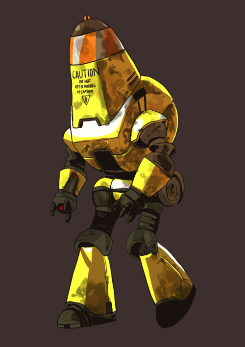 danalekim: My first Protectron! Joining @kinokonoonnanoko in doing Fallout fan art to practice stuff