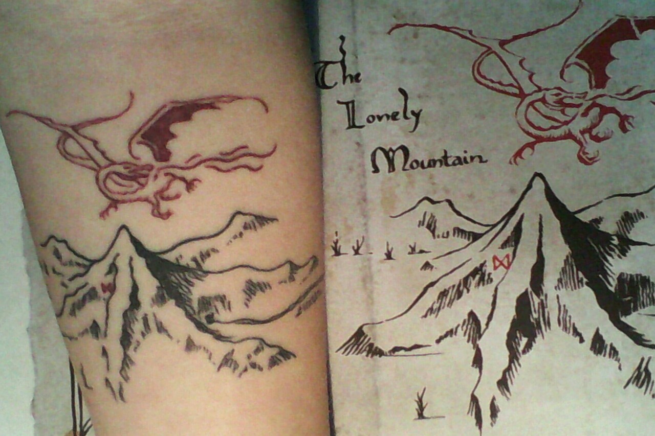 The Lonely Mountain Tattoo  TATTOOGOTO
