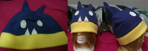 Pokemon Fleece HatsPokemon-inspired fleece hats.