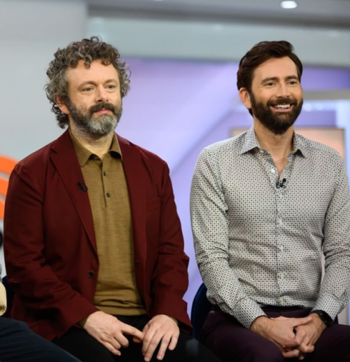mizgnomer: David Tennant and Michael Sheen (The Celestial Odd Couple) Promotion for Good Omens - Par