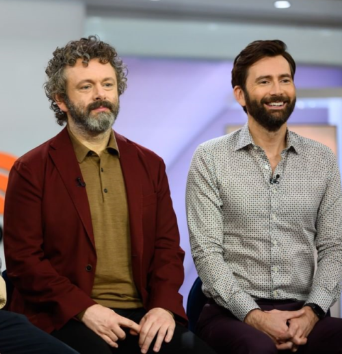 mizgnomer:David Tennant and Michael Sheen (The Celestial Odd Couple) Promotion for Good Omens - Part