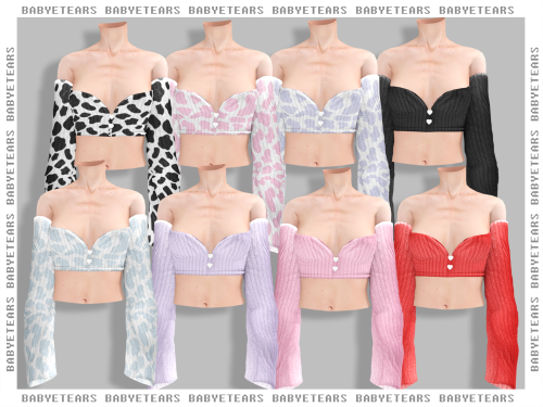 babyetears: Moo sweaterMesh by me15 swatchesEars separatedAll lodsCompatible HQT.O.UDo not re-raise 
