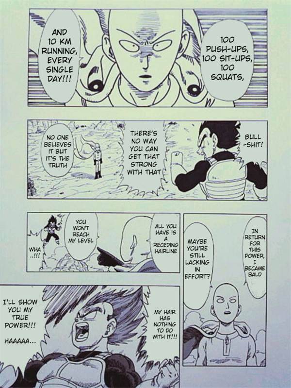 Vegeta versus One Punch Man