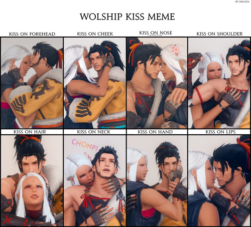 windup-dragoon: A fun kiss meme that went around on twit Original template here! 