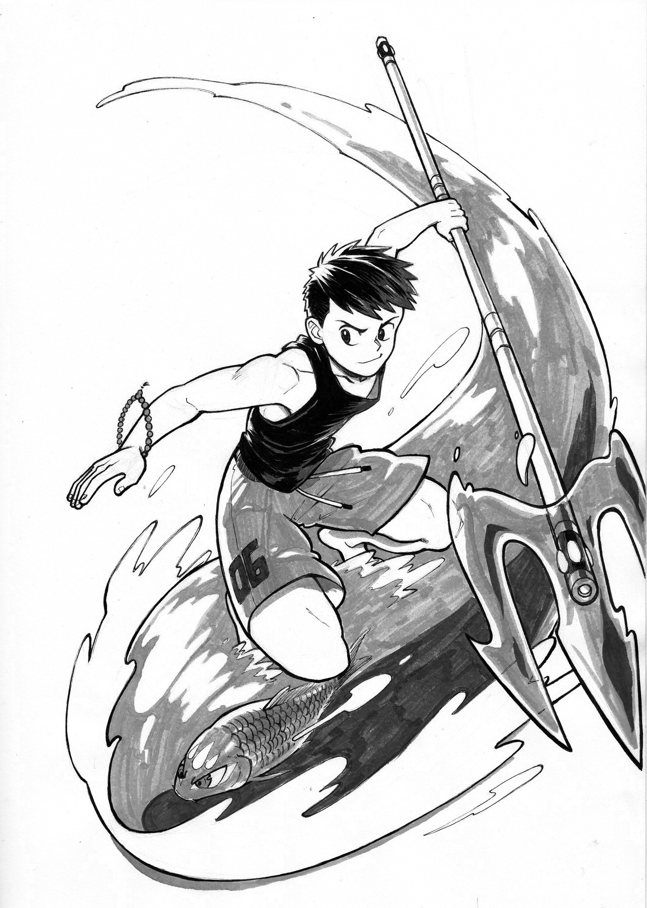 raymondoart:       The first 7 inktober of mine this year!! I’m tackling dynamic