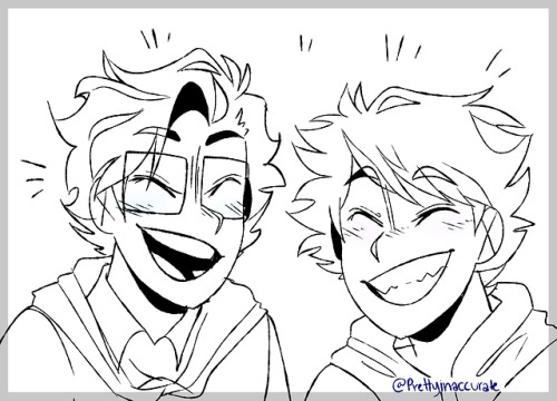 prettyinaccurate:A commission I did for @samsilly12345 ! Look! Someone commissioned fang au!THIS IS 