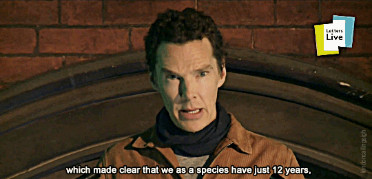 londoncallingsigh:Benedict Cumberbatch introduces teen climate change activists Anna Taylor and Ivi 