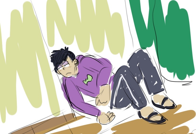 auwa:  bastardfact:  Ichimatsu at olive garden for @auwa   a photo of me laying down