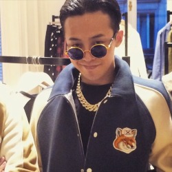 fckyeahgdragon:  150127 G-Dragon in Paris Source: masayakitsune@Instagram : @kitsune 
