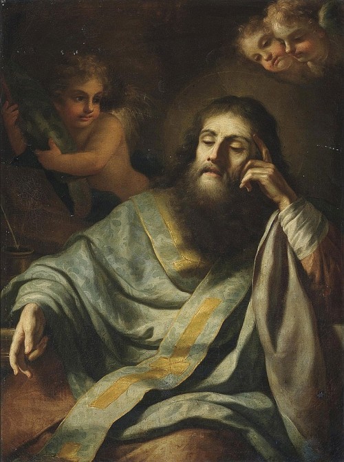necspenecmetu:  Attributed to Paolo de Matteis, A Saint in Contemplation, 18th century 