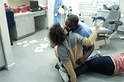 imamafuckinpharaoh:  fuckyeahmytwistedmind:  blackjackmothafucka:  EXACTLY WHAT BEING A THIRD WHEEL FEELS LIKE  ummm I think they want her for a 3some  Hannibal Buress was pulling her back 