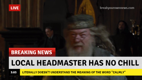 hiyokoven: captofthesswolfstar: imaginesharrypotter: Harry Potter + Breaking News Insp. (⚡) There is