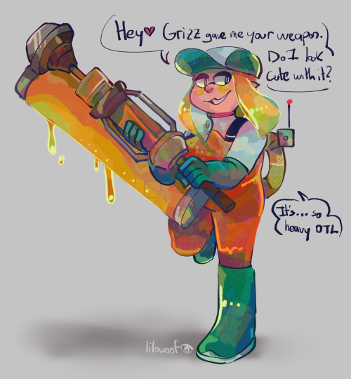 papi grizz gave me my boyfriend’s weapon in salmon run and I turned into gay jello(I am a bad 