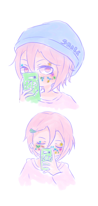 27kb:Gou put all glitter over my face :O