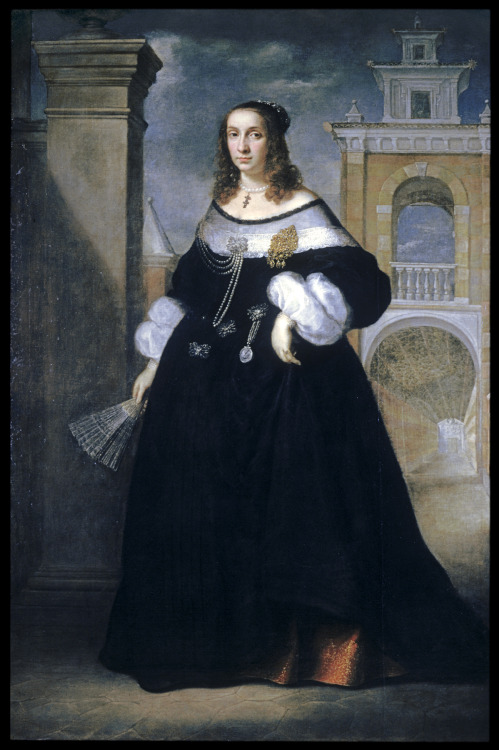 Portrait of a noblewoman from Ancona by Luigi Primo, 1650-60