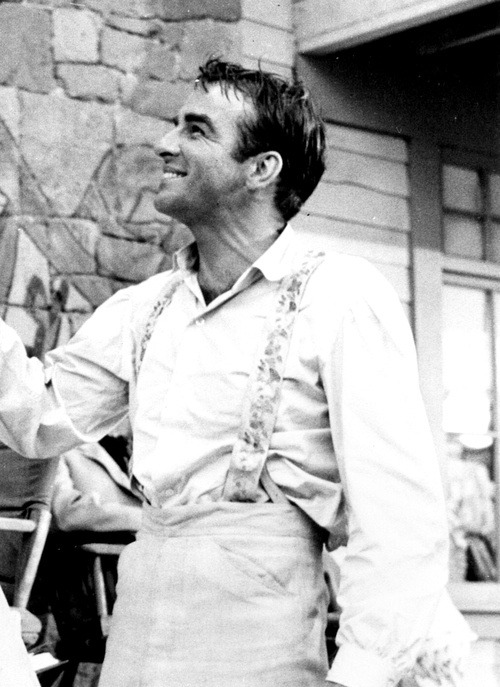 humphreydeforestbogart:  Montgomery Clift on the set of Raintree County, 1957. 
