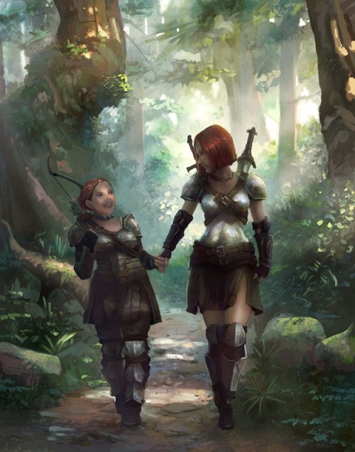 biowarelove:A Forest Stroll by *gamefan84