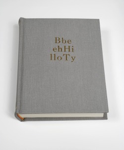 likeafieldmouse:  Tauba Auerbach - Alphabetized Bible (2006) 