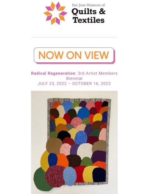 My “Marchers” is included in Radical Regeneration @sjmqt ! On view through October 16th. Hours Friday-Sunday 11am - 5pm and First Fridays 6pm -9pm. Let’s go!
About the exhibition:
“This theme of renewal, repair, and revitalization considers the...