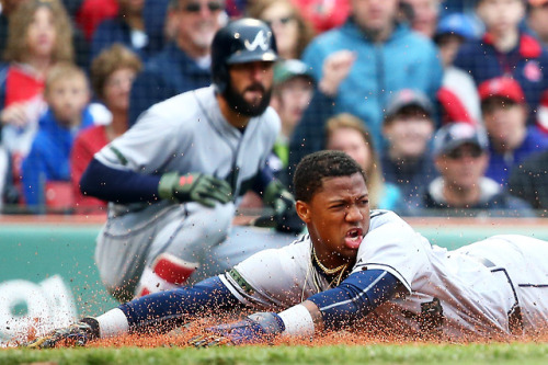 Photo recap from the 5/27 game between the Red Sox and Braves for Getty Sport.
