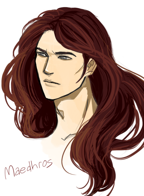 squirrelwrangler:othombauko:niyochara:my unpopular headcanon of Maedhros hair color sometimes i like