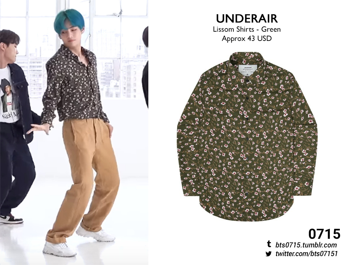 Bangtan Style⁷ (slow) on X: #DearClassOf2020 Taehyung, Jungkook & Hobi  were wearing LOUIS VUITTON Tae: LV Printed Leaf Regular Long-Sleeved Shirt  ($1480) JK: LV Tapestry DNA Shirt ($1320) Hobi: LV Varsity Tapestry