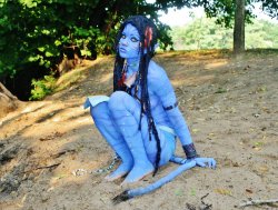 nerdybodypaint:  Neytiri Cosplay 