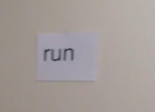 piranhapunk:  I’m sorry but seeing an out of context “run” is not motivational it is threatening
