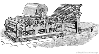 Richard M. Hoe's Printing Press, the first with rotary movement.